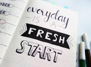 Every day is a fresh start daily planner page - journalscapes.com